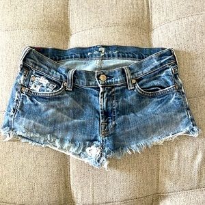 7 for all mankind shorts size 28